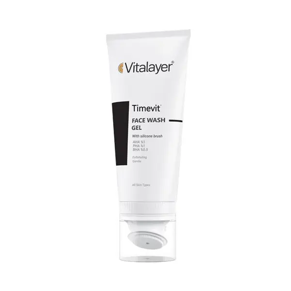 ژل براش شستشوی صورت تایم ویت ویتالیر timevit 200ml