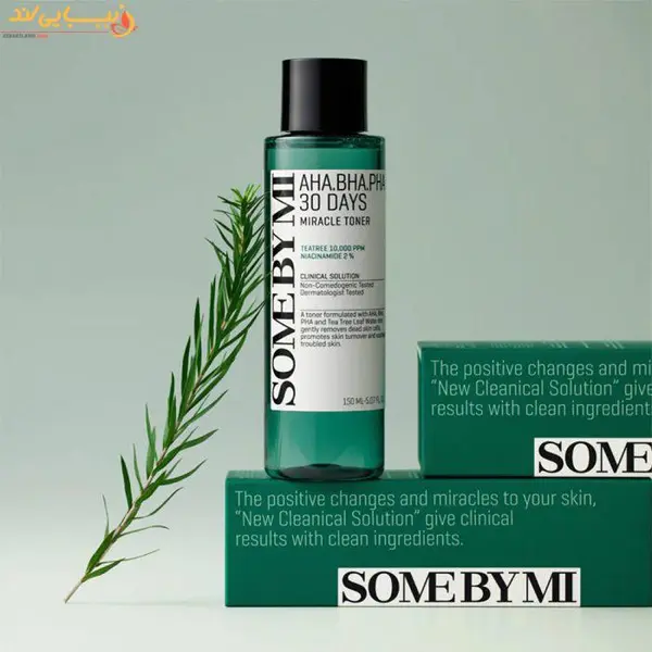تونر لایه بردار و ضد جوش 30 روزه میراکل سام بای می حاوی آ اچ آ و بی اچ آ و پی اچ آ - 2