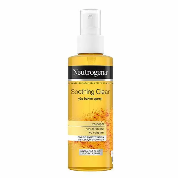 اسپری تونر آبرسان زردچوبه نوتروژینا مدل soothing clear حجم 125 میل