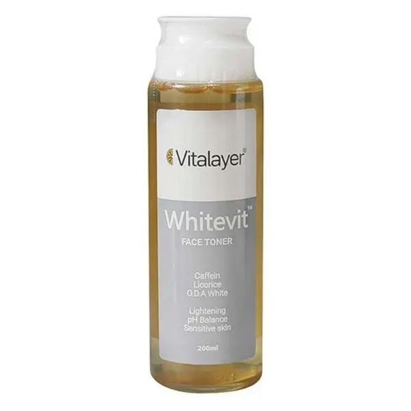 تونر روشن کننده و پاک کننده صورت ویتالیر مدل وایت ویت Vitalayer - 2