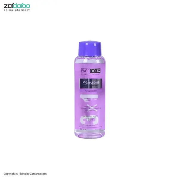 محلول پاک کننده آرایش پیگمازوم فیس دوکس مناسب پوست دارای لک 250 میل  Facedoux Pigmasome Micellar Cleansing Water - 3