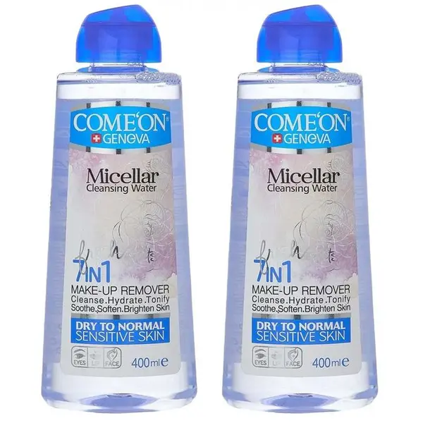 آب پاک کننده آرایش صورت کامان مدل 2l حجم 400 میلی لیتر مجموعه 2 عددی - 3