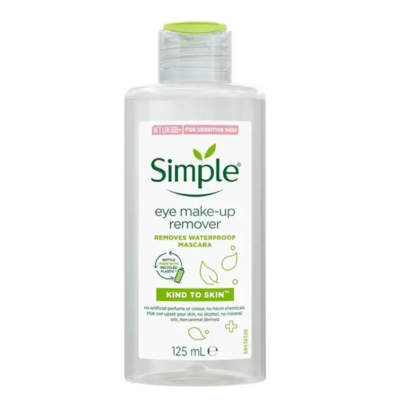 محلول پاک کننده آرایش چشم Simple مدل کایند تو اسکین - 2