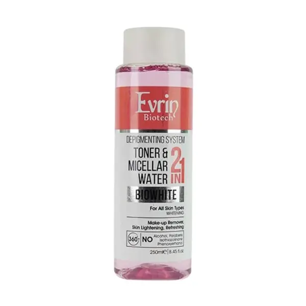 محلول پاک کننده و روشن کننده پوست مناسب انواع پوست TONER & MICELLAR WATER اورین 250 میل - 2