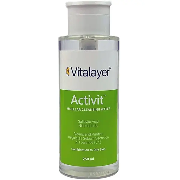 محلول پاک کننده آرایش میسلار اکتی ویت ویتالیر VITALAYER - 5