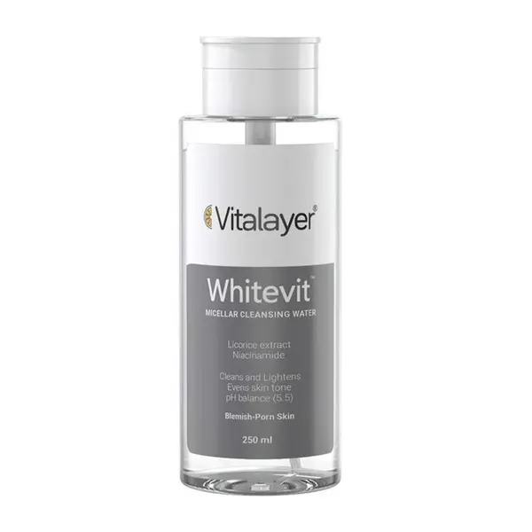میسلار واتر پوست های کدر و مستعد لک Whitevit ویتالیر ۲۵۰ml - 4