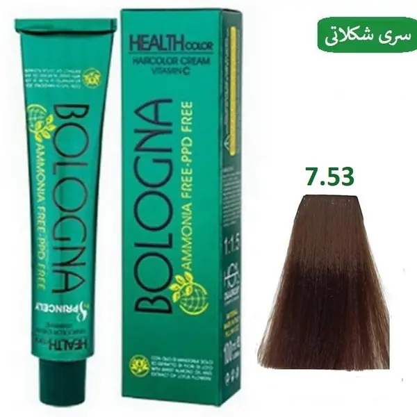 رنگ مو بلونیا سری chocolate شماره 7.53 حجم 100 میلی لیتر رنگ بلوند شکلاتی - 4