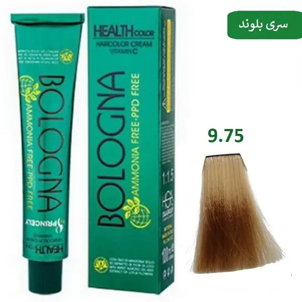 رنگ مو بدون آمونیاک بلونیا100 میل9/75 بلوند شکلاتی فوق العاده روشن - 6