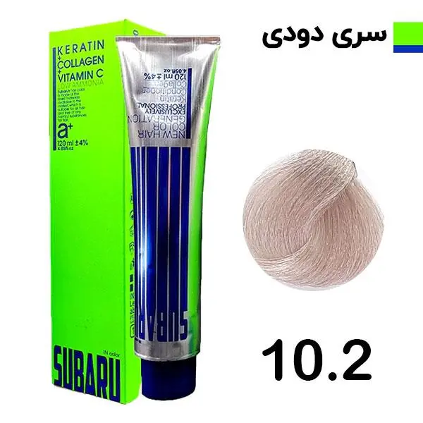 رنگ مو سوبارو شماره 10.2 حجم 120 میلی لیتر رنگ بلوند دودی خیلی خیلی روشن - 6