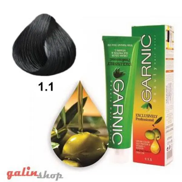 کیت رنگ موی گارنیک سری خاکستری - مشکی پرکلاغی شماره 1.1 - 6