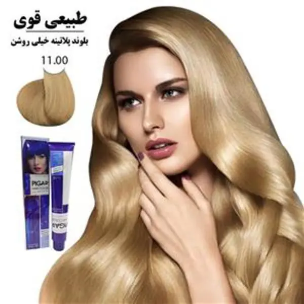 رنگ مو پیگار شماره 11.00حجم 100 میلی لیتر رنگ بلوند پلاتینه خیلی روشن قوی - 4