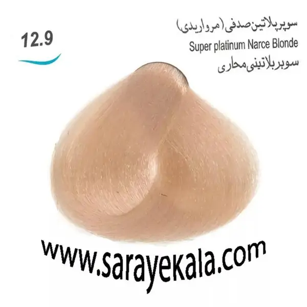 رنگ مو لورینت شماره 12.9 حجم 100 میلی لیتر رنگ سوپر پلاتین صدفی - 3