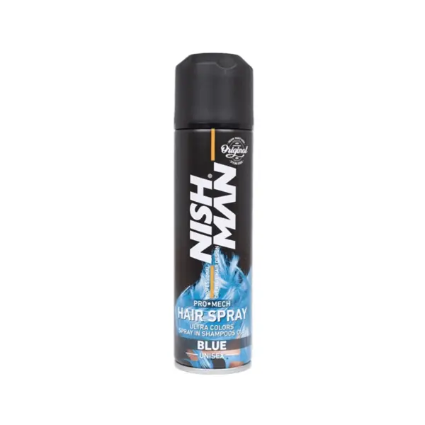 اسپری رنگ مو نیش من (آبی) حجم 150 میلی لیتر - 2