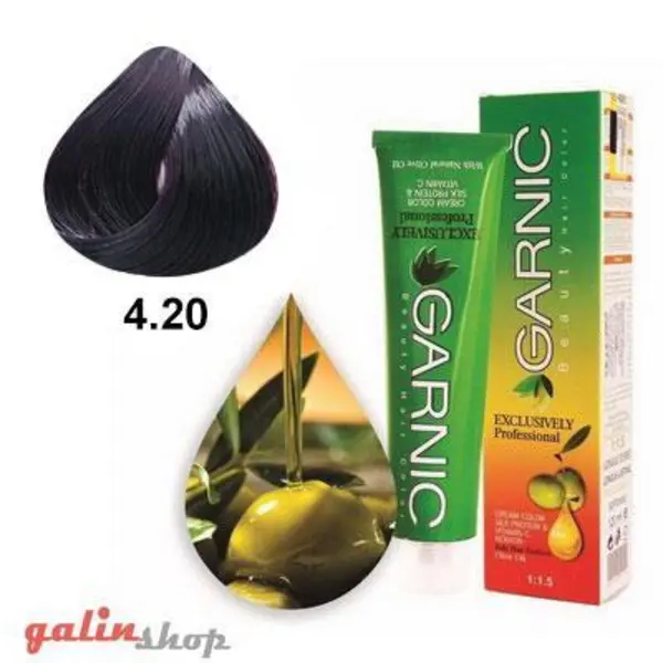 کیت رنگ موی گارنیک سری شرابی - شرابی تیره شماره 4.20 - 5