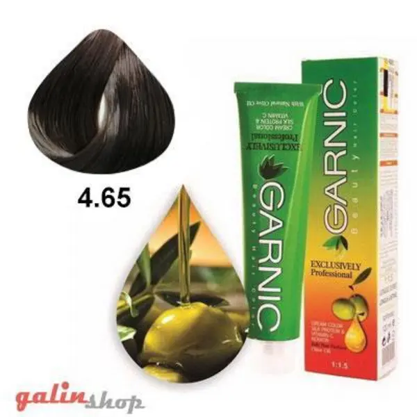 کیت رنگ موی  گارنیک سری شکلاتی مدل قهوه ای شکلاتی تیره شماره 4.65 - 5