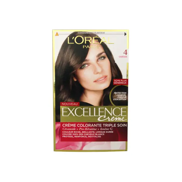 کیت رنگ مو قهوه ای تیره شماره 4 لورال Loreal - 6