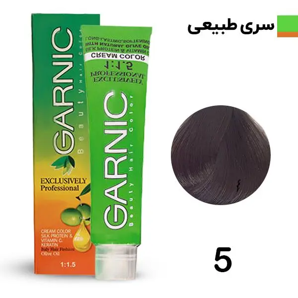 کیت رنگ موی گارنیک سری طبیعی - قهوه ای روشن شماره 5 - 5