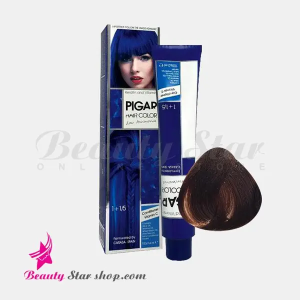 رنگ مو پیگار شماره 5.00 حجم 100 میلی لیتر رنگ قهوه ای روشن قوی - 4