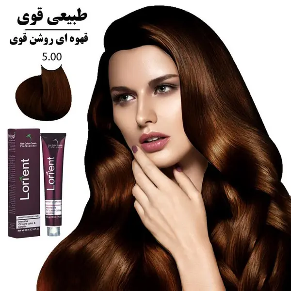 رنگ مو لورینت  شماره 5.00 حجم 100 میلی لیتر رنگ قهوه ای روشن قوی - 6