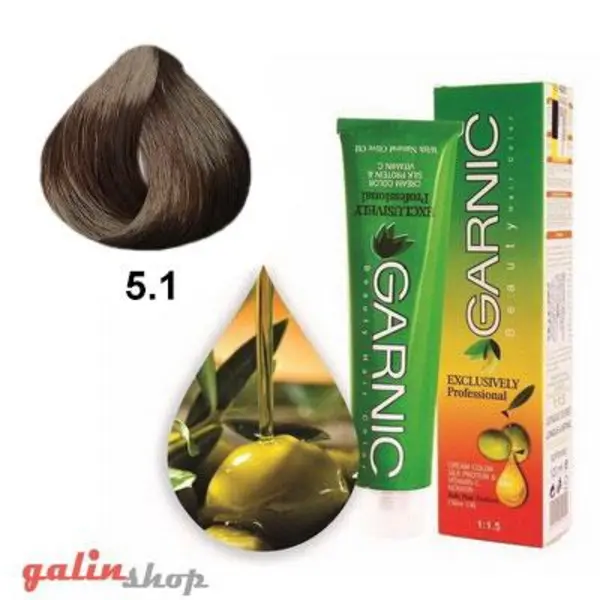 کیت رنگ موی گارنیک سری خاکستری - قهوه ای خاکستری روشن شماره 5.1 - 5