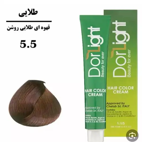 رنگ مو دورلایت شماره 5.5 حجم 100 میلی لیتر رنگ قهوه ای طلایی روشن - 3
