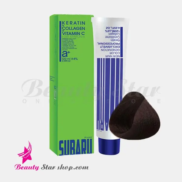 رنگ مو سوبارو شماره 5.53 رنگ قهوه ای شکلاتی متوسط حجم 120 میلی - 4