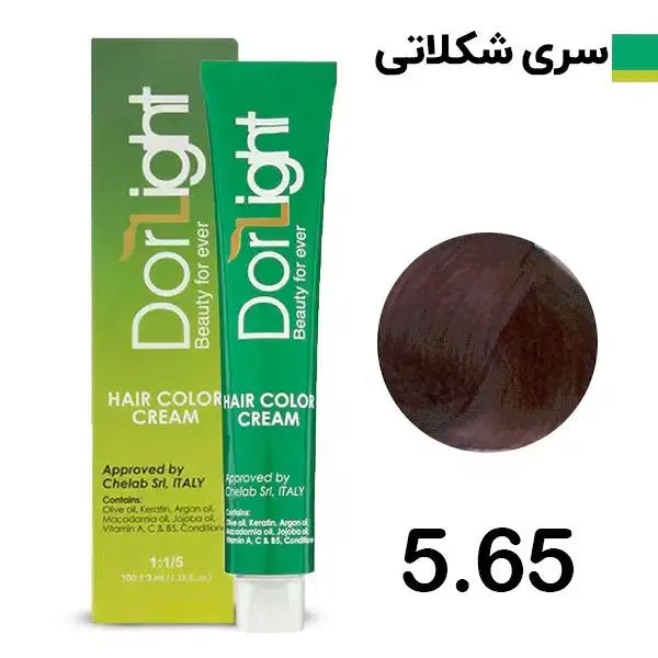 رنگ مو دور لایت شماره 5.65 حجم 100 میلی لیتر رنگ قهوه ای شکلاتی روشن - 4
