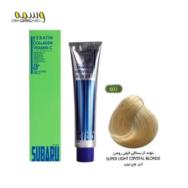 رنگ مو سوبارو شماره 601 حجم 120 میلی لیتر رنگ بلوند کریستالی خیلی روشن - 5