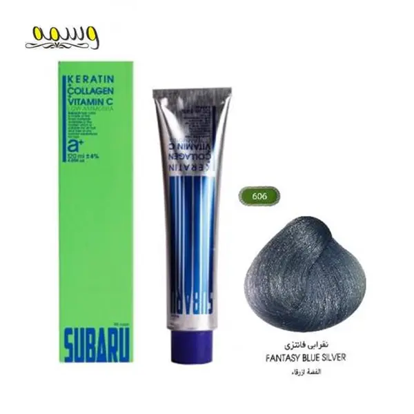 رنگ مو سوبارو شماره 606 حجم 120 میلی لیتر رنگ نقره ای مینیاتوری - 6