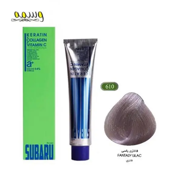 رنگ مو سوبارو شماره 610 حجم 120 میلی لیتر رنگ فانتزی یاسی - 4