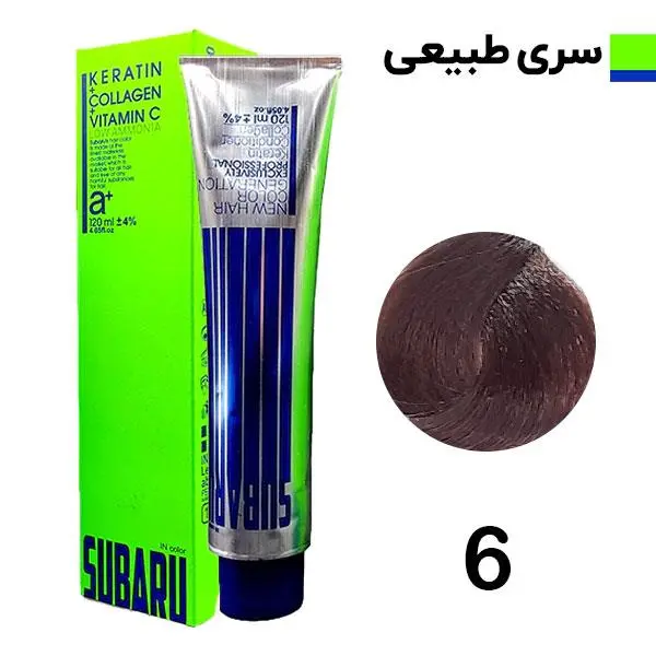 رنگ مو سوبارو شماره 6 حجم 120 میلی لیتر رنگ بلوند تیره - 6