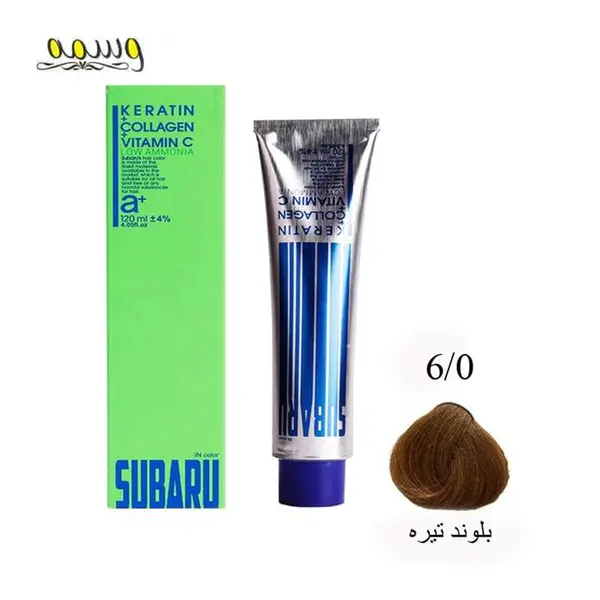 رنگ مو سوبارو شماره 6 حجم 120 میلی لیتر رنگ بلوند تیره - 5