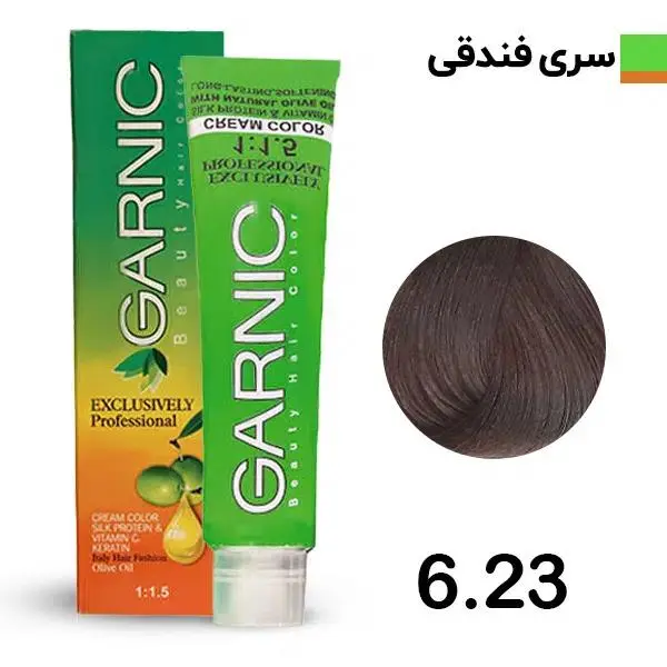 کیت رنگ مو گارنیک سری فندقی - بلوند فندقی تیره  شماره 6.23 - 3