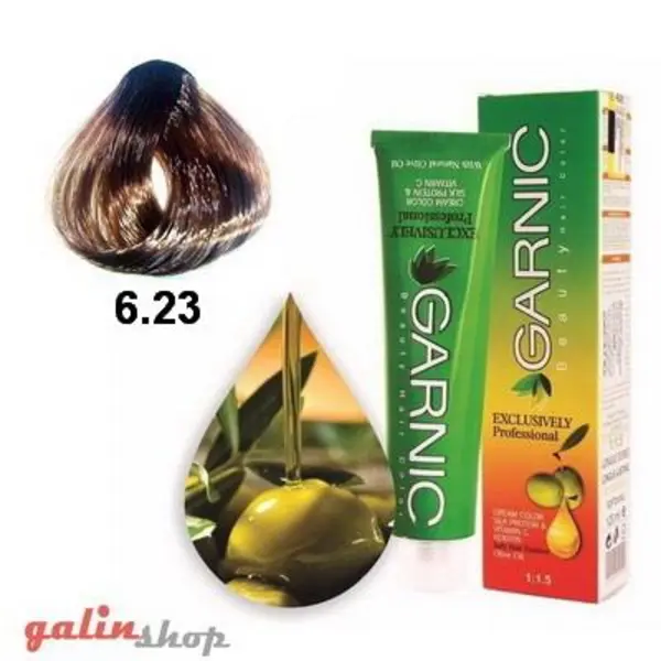 کیت رنگ مو گارنیک سری فندقی - بلوند فندقی تیره  شماره 6.23 - 4