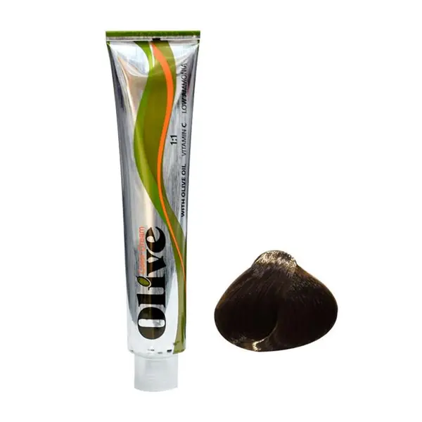 رنگ مو الیو شماره 6.3 سری زیتونی رنگ قهوه ای زیتونی تیره Olive - 2