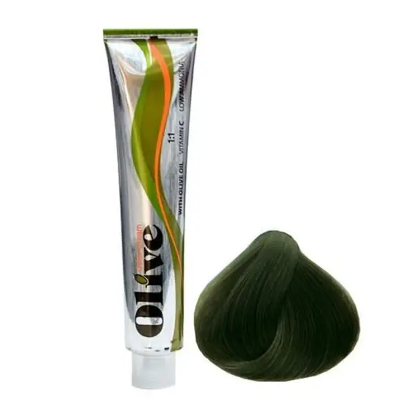 رنگ مو الیو شماره 6.3 سری زیتونی رنگ قهوه ای زیتونی تیره Olive - 4