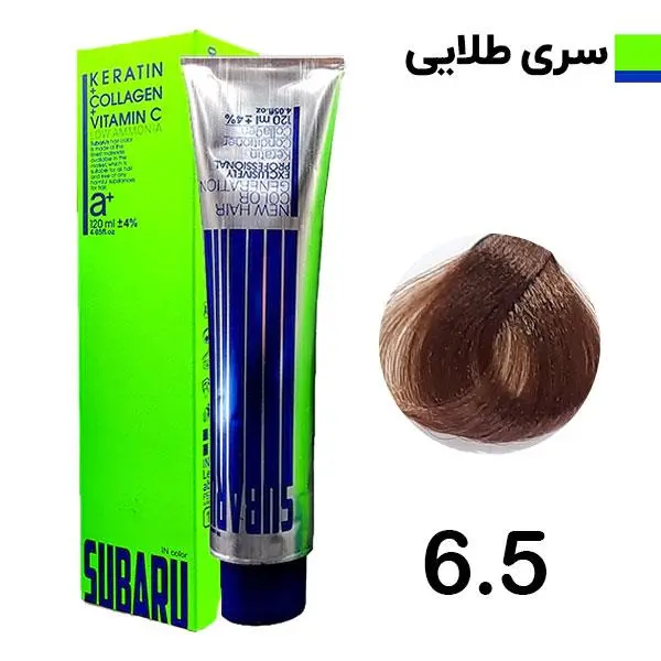 رنگ مو سوبارو شماره 6.5 حجم 120 میلی لیتر رنگ بلوند طلایی تیره - 6