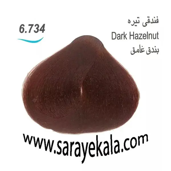 رنگ مو لورینت شماره 6.734 حجم 100 میلی لیتر رنگ فندقی تیره - 3