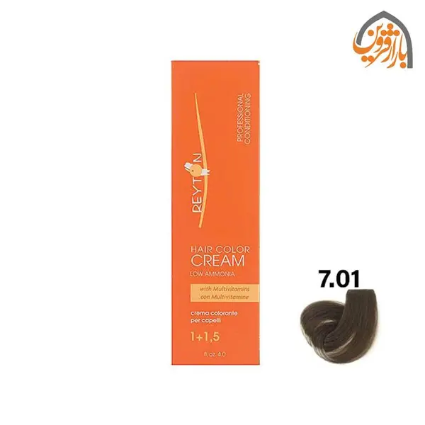 رنگ مو ریتون سری خاکستری رنگ بلوند خاکستری شماره 7.01