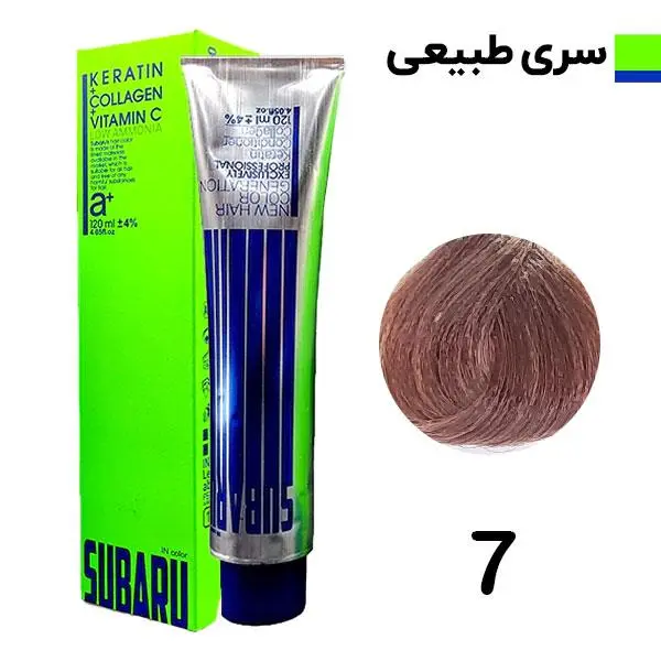 رنگ مو سوبارو شماره 7 حجم 120 میلی لیتر رنگ بلوند متوسط - 4