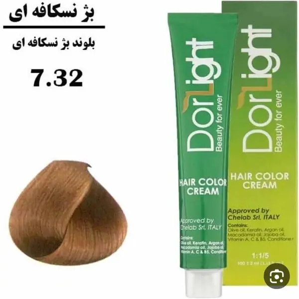 رنگ مو دورلایت شماره 7.32 حجم 100 میلی لیتر رنگ بلوند بژ نسکافه ای - 3