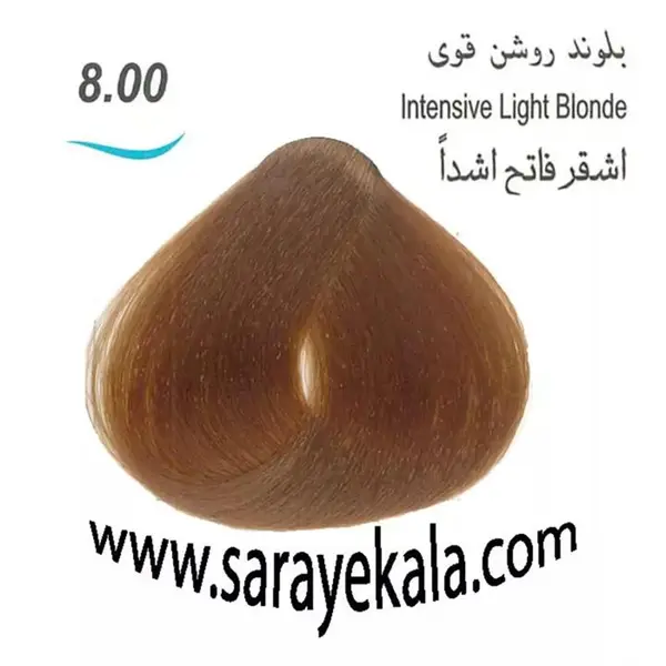 رنگ مو لورینت شماره 8.00 حجم 100 میلی لیتر رنگ بلوند روشن قوی - 3