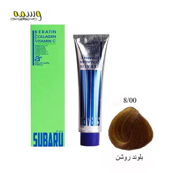 رنگ مو سوبارو شماره 8.00 حجم 120 میلی لیتر رنگ بلوند خیلی روشن قوی - 4