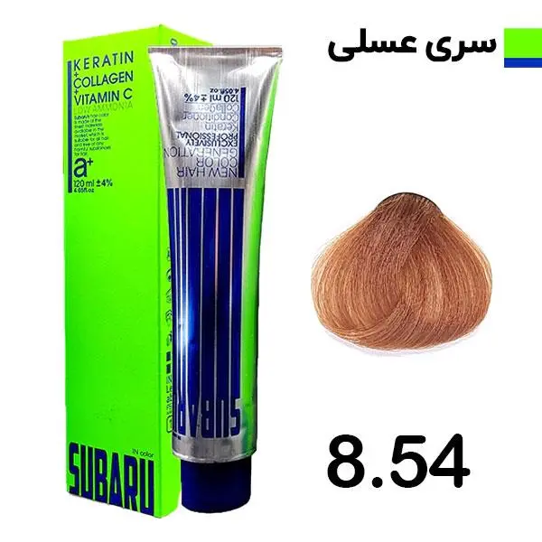 رنگ مو سوبارو شماره 8.54 حجم 120 میلی لیتر رنگ عسلی روشن - 5