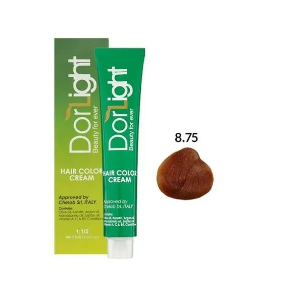 رنگ مو مسی طلایی شماره 8.75 دورلایت 100 میلی لیتری - 4