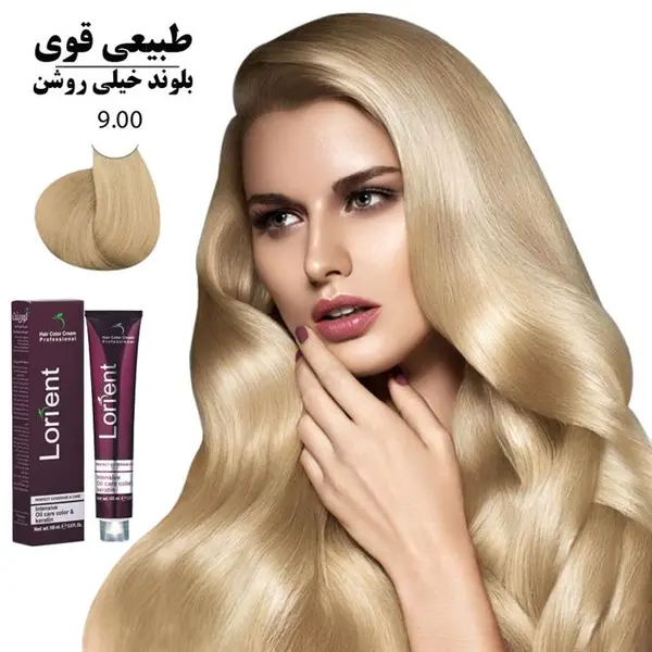 رنگ مو لورینت شماره 9.00 حجم 100 میلی لیتر رنگ بلوند خیلی روشن قوی - 6