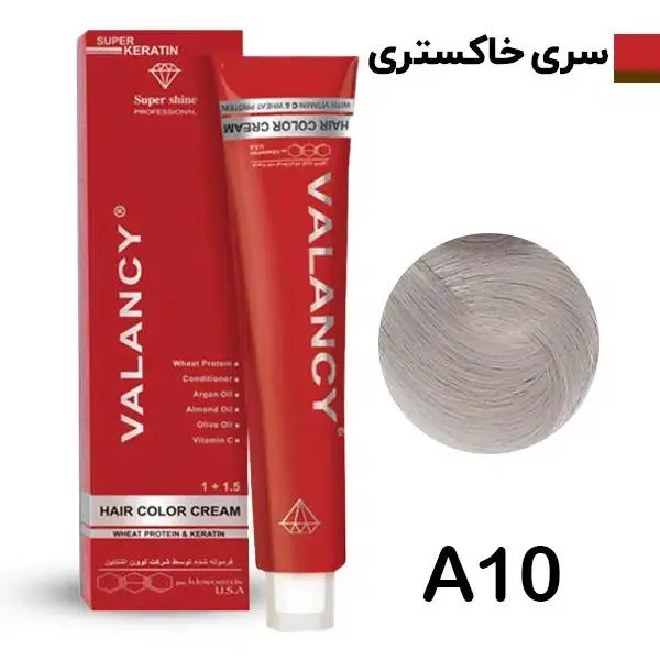 رنگ مو والانسی سری دودی مدل بلوند دودی نقره ای شماره A10 - 4