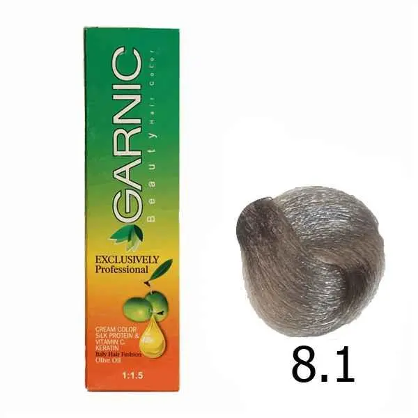 رنگ مو گارنیک سری Ash شماره 8.1 حجم 120 میلی لیتر رنگ بلوند خاکستری روشن - 5