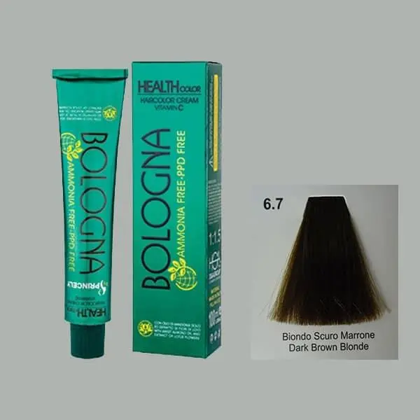 رنگ مو بلونیا سری brown شماره 6.7 حجم 100 میلی لیتر رنگ قهوه ایی تیره - 4