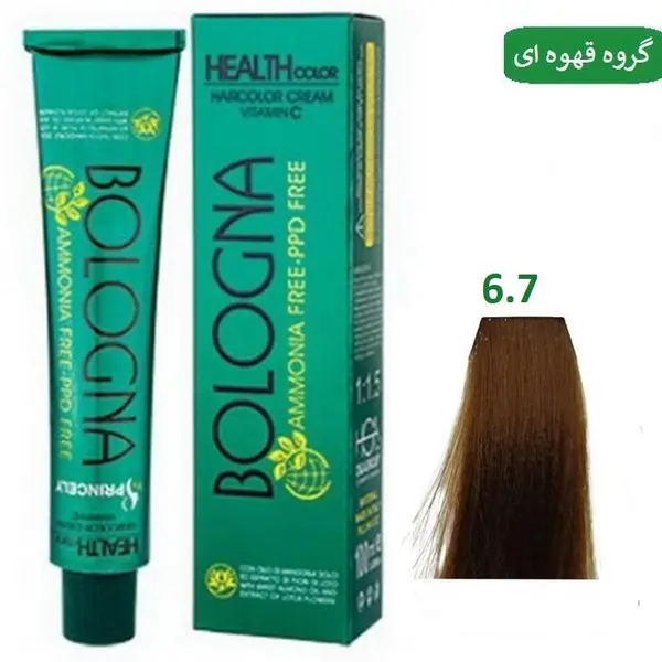 رنگ مو بلونیا سری brown شماره 6.7 حجم 100 میلی لیتر رنگ قهوه ایی تیره - 6